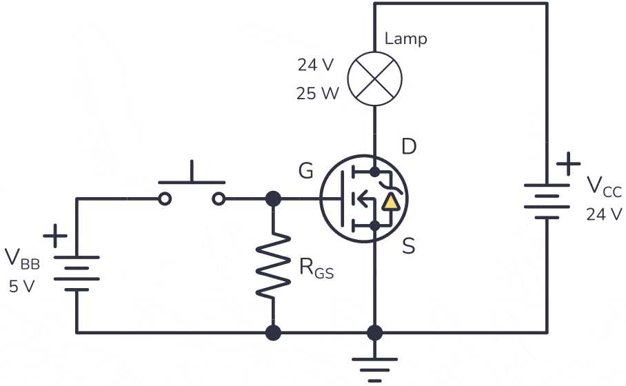 N Channel Enhancement  as switch gif