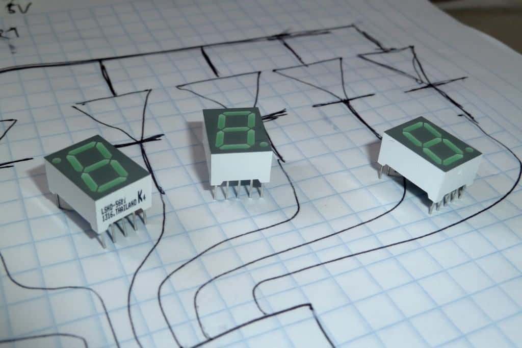 7 segment displays