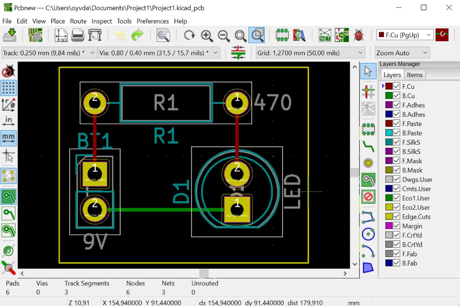 Kicad tutorial complete board design