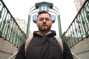 oyvind dahl standing by the berlin subway