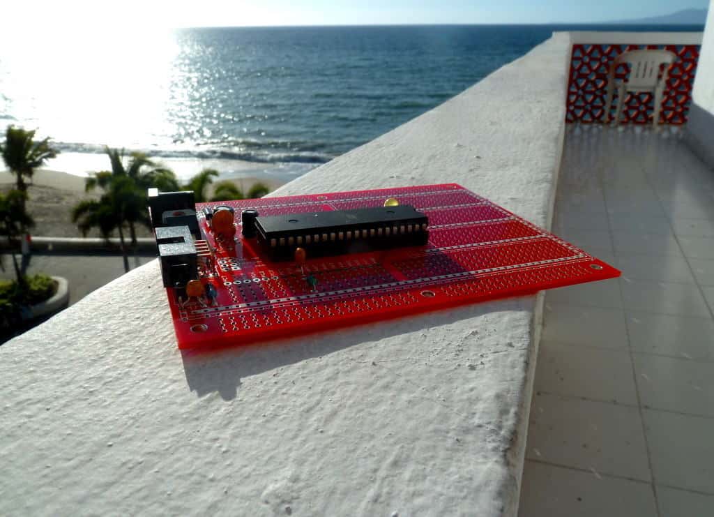 Protostack board in the sun