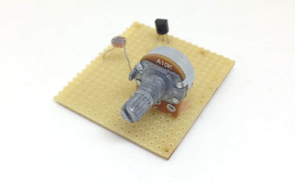 Stripboard with components