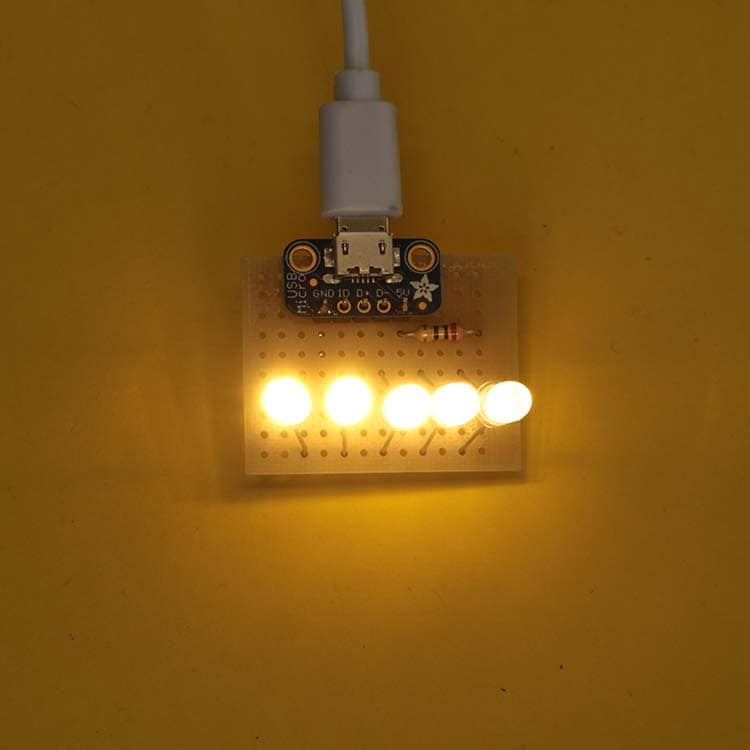 The finished flashlight