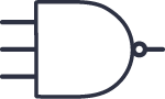 3-input NAND gate symbol