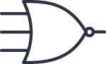3-input NOR gate symbol