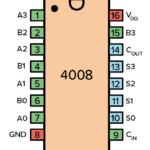Pinout for the 4008 IC