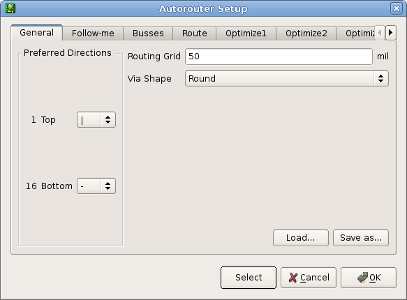 Eagle autorouter setup