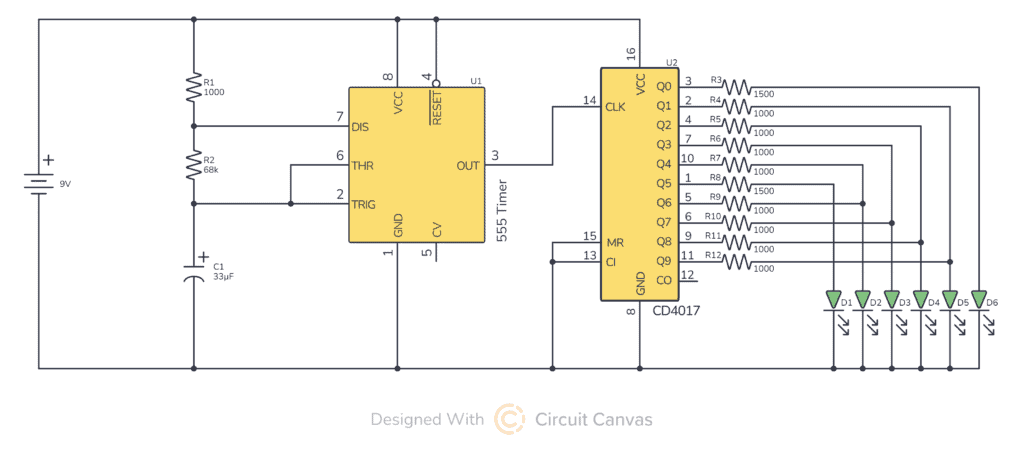 Knight Rider Schematics made with Circuit Canvas