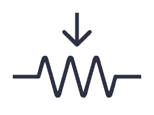 Potentiometer symbol